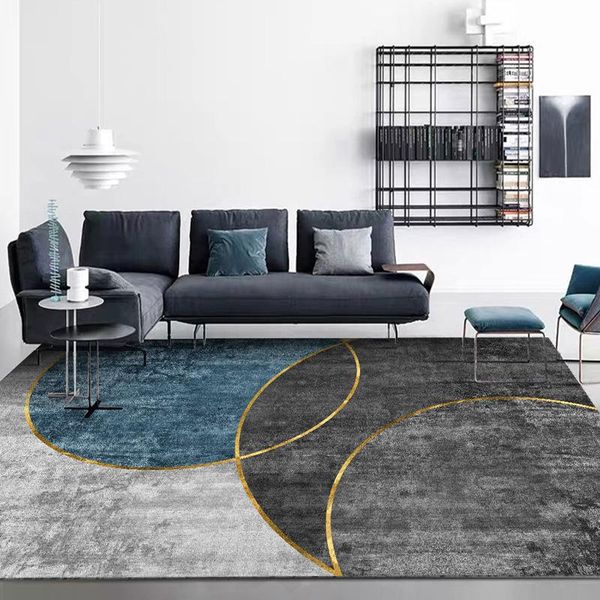 

nordic ins carpet and rugs living room american tea table sofa blanket absorbent non-slip mat print geometric large size carpets