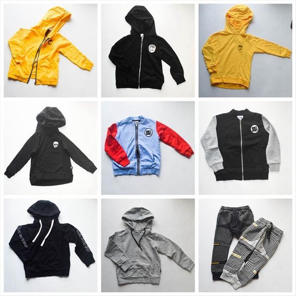 

autumn spring long sleeve hooded ninja sweatshirts, boys girls letter contrast color jacket , outwear, Black