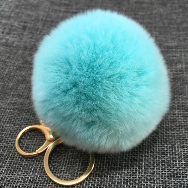 

keychains faux fur hairball keychain for women fashion soft key chains female trendy cute lovely jewelry backpack pendant gifts, Silver