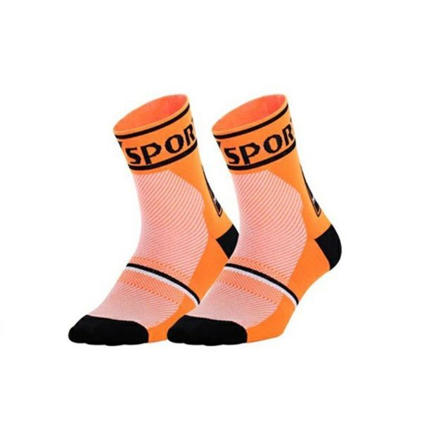 

sports socks 6 colors cycling compression bike summer breathable racing sport sock non-slip mountain bicycle, Black