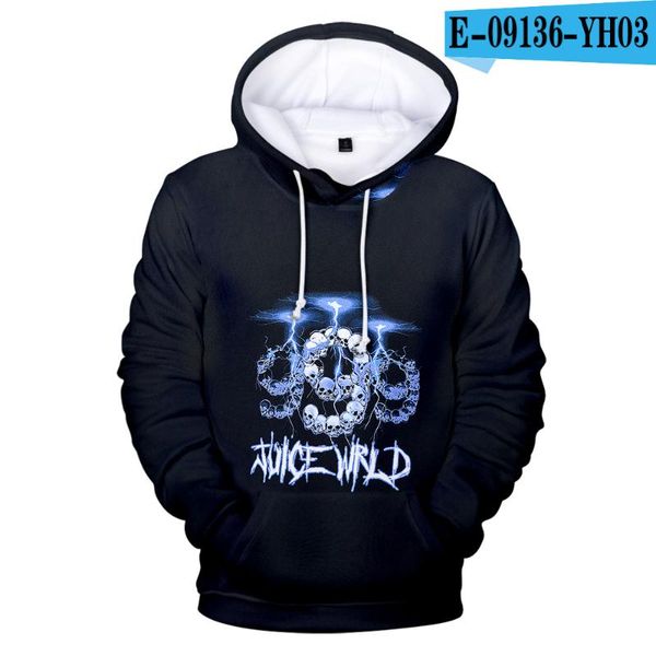 

men's hoodies & sweatshirts rip juice wrld men women hip hop pullovers boys girls casual 3d hooded full, Black