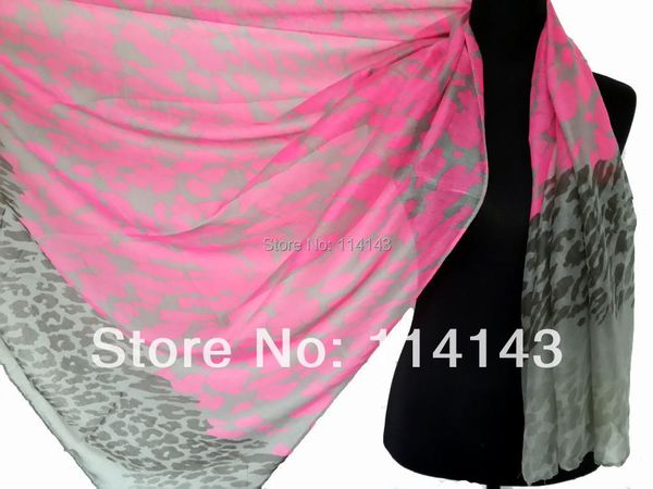 

scarves promotion price lady spring lime scarf neon leopard shawl wrap snood ,, Blue;gray