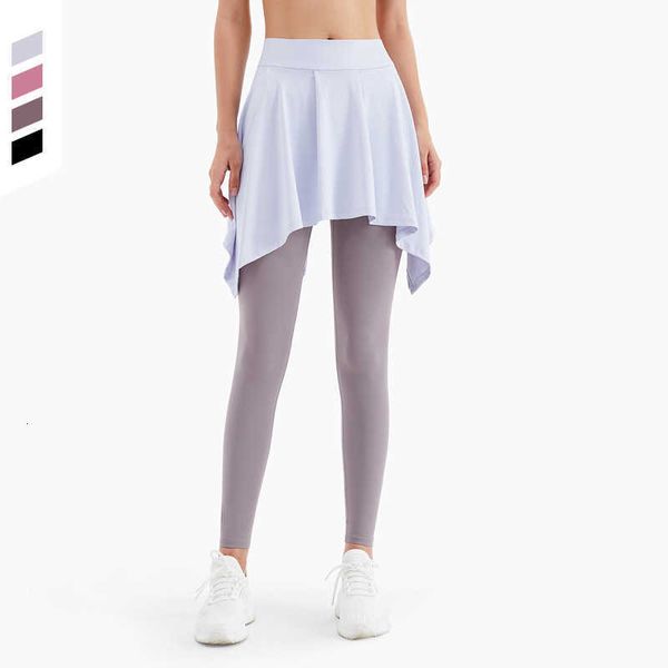 

tracksuits sports yoga skirt with light proof bandage, Gray