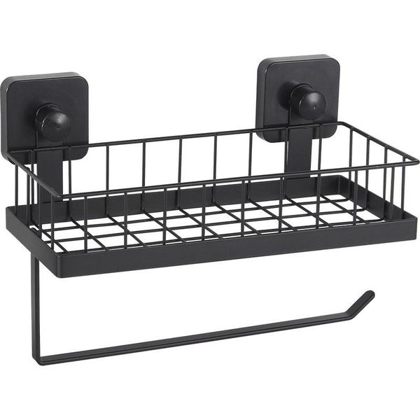 

hooks & rails paper towel holder with shelf storage wall basket for kitchen,bathroom organizer accessories