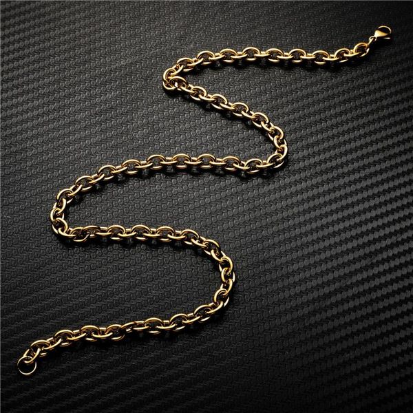 

40cm 50cm 60cm design stainless steel lobster link chain necklaces for woman men handmade chains accessories, Silver