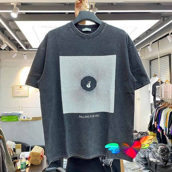 

men's t-shirts 2021 t-shirt men women vintage falling for you tee oversize thick fabric short sleeve, White;black