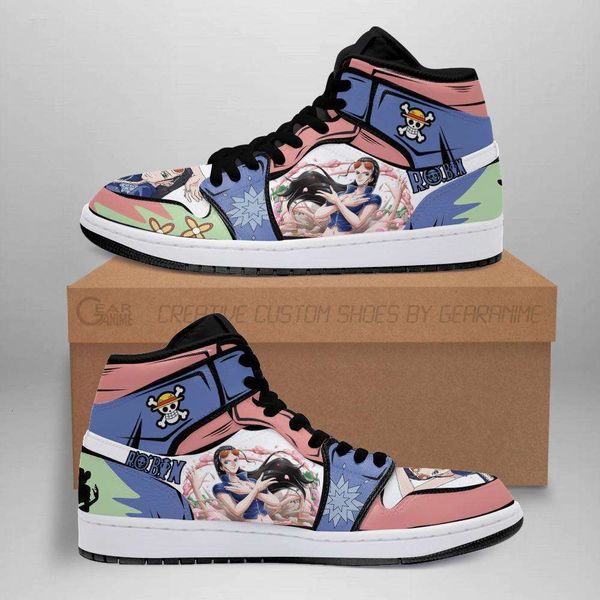 

nico robin sneakers straw hat priat anime sport shoes 2021 fan gift