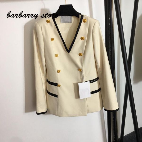 

women's suits & blazers 21 design fashion long sleeve temperament slim v-neck suit versatile simple short jacket casual, White;black