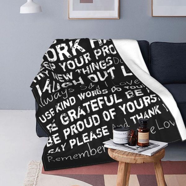 

blankets family rules throw blanket ultra-soft micro fleece 80 x 60 inches warm for womens bed couch
