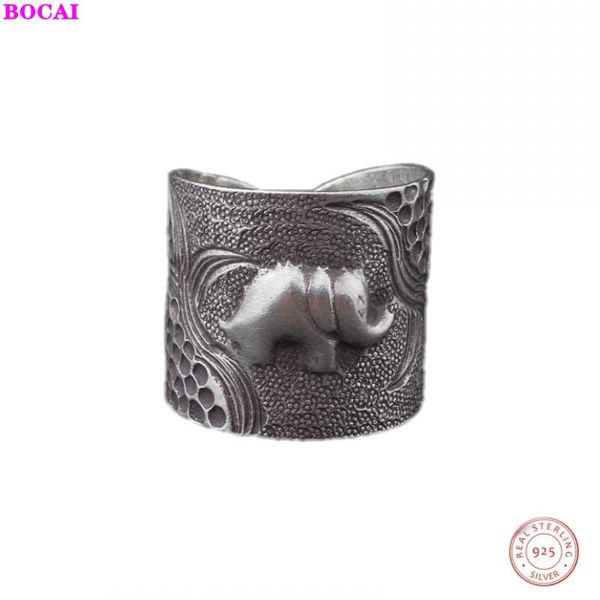 

cluster rings s925 sterling silver women's hand made thai ring retro fashion male and female opening pure 2021, Golden;silver