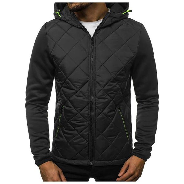 Hoodies dos homens moletom homens parkas vestuário inverno quente magro fit espessa bolha casaco casual casacos outerwear 2021