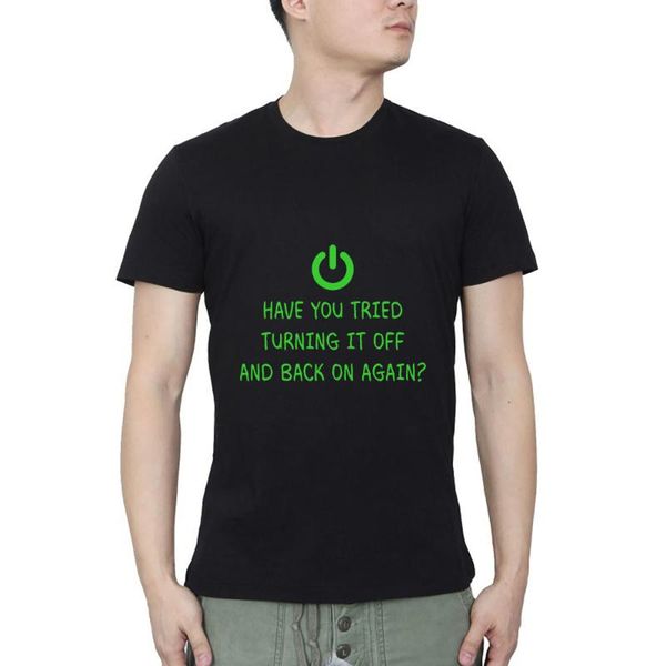 

men's t-shirts turning it off programming computer science gift t-shirt streetwear o neck casual summer, White;black