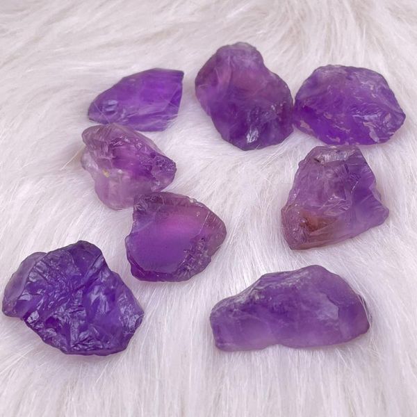 

natural amethyst tumbled healing crystal jewelry making home decor or fish tank stone decorative objects & figurines