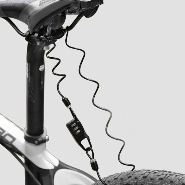 

bike locks 1 pc code lock 3-digital password cable for