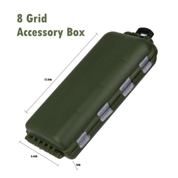 

waterproof fishing tackle box double-side hook up storage multifunctional and bait accessory accessories