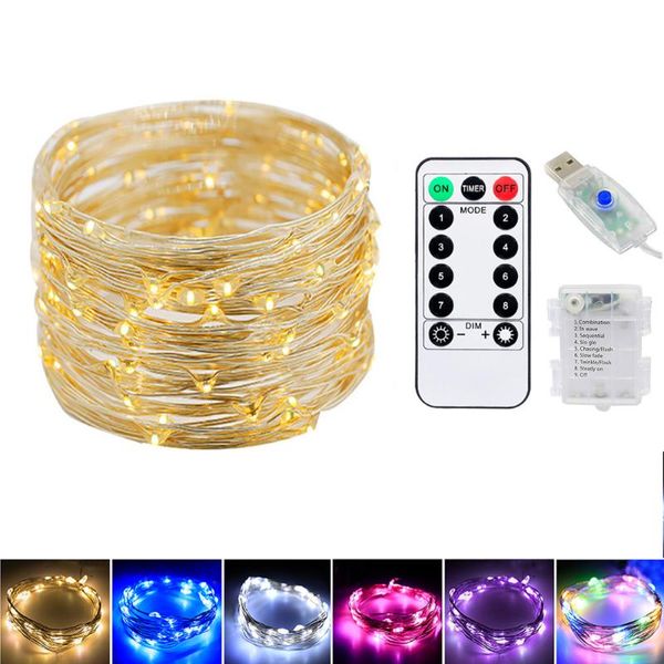 

strings led string light colorful remote control lights for party garland christmas house courtyard decoration dimmable lighting strip
