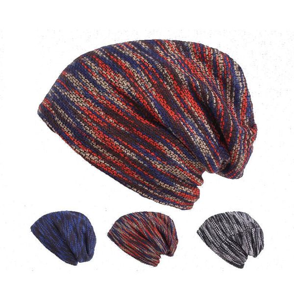 

winter hooded hats for men and women autumn warm woolen outdoor plus velvet knitted beanies