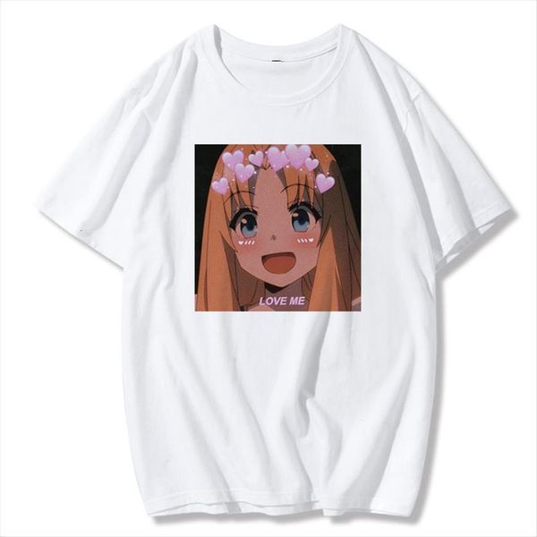 

chic japanese cute cartoon women printed short sleeve o neck loose white summer tee