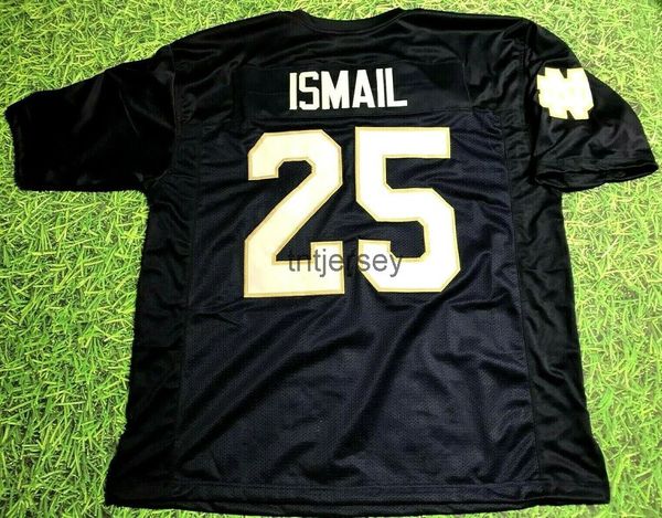 

custom raghib ismail jersey navy stitched add any name number, Black