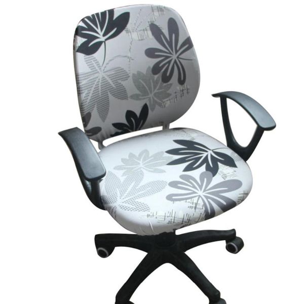 

chair covers armchair cover office elastic computer case protector printed rotating chairs slipcover
