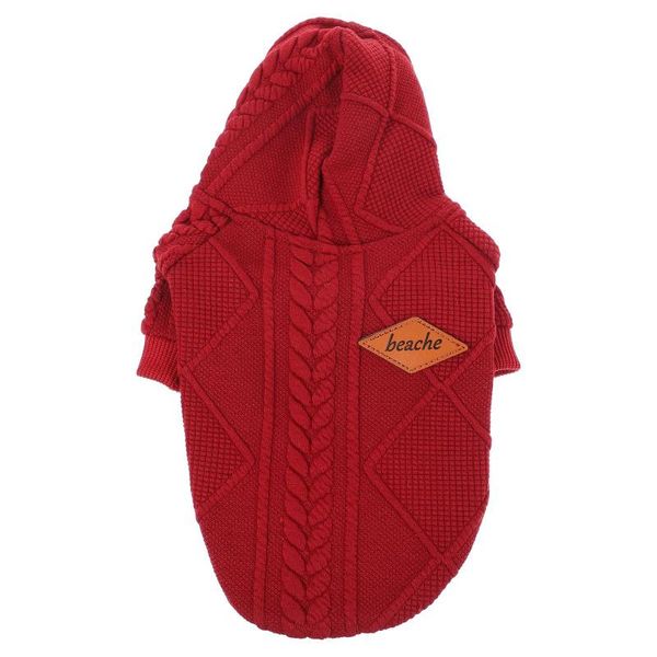 

dog apparel hooded sweater pet clothing zipper clothes warm winter costume