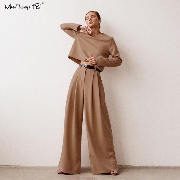 

mnealways18 classic wide pants floor-length pleated loose women trousers spring leg vintage female palazzo 2021 women's & capris, Black;white