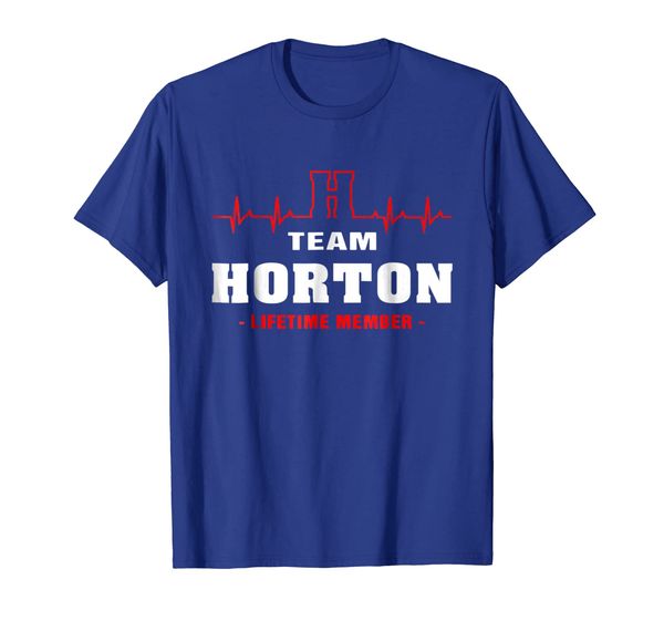 

team horton lifetime member shirt surname, last name, White;black
