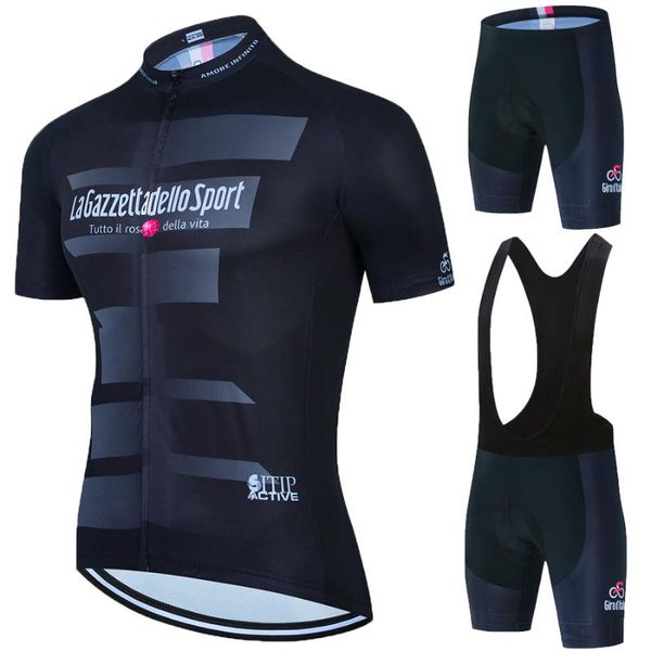 

racing sets 2021 tour of italy cycling jersey mens clothing summer short sleeve quick-dry mtb bike suit ropa ciclismo estivo, Black;blue