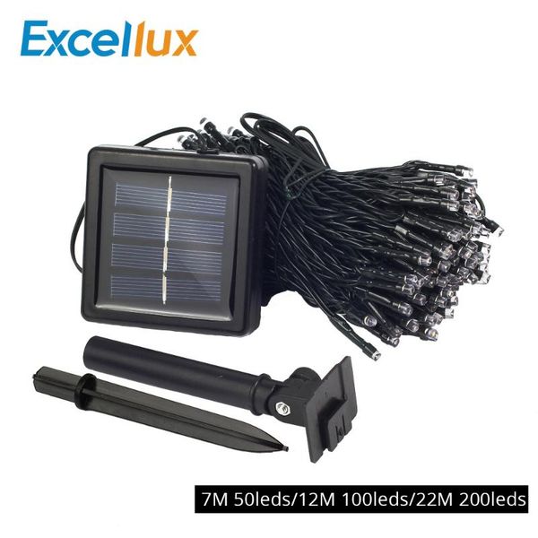 

50/100/200 led string lights outdoor christmas solar fairy for holiday party street garlands chrismas light strings