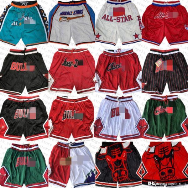 

mens chicago bull orlando magic miami heat milwaukee buck houston university of michigan just basketball shorts don, Black;red