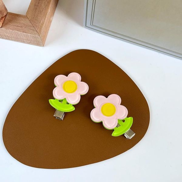 

hair clips & barrettes sweet acrylic pin for women fashion geometric flower headwear girls clip accessories, Golden;silver