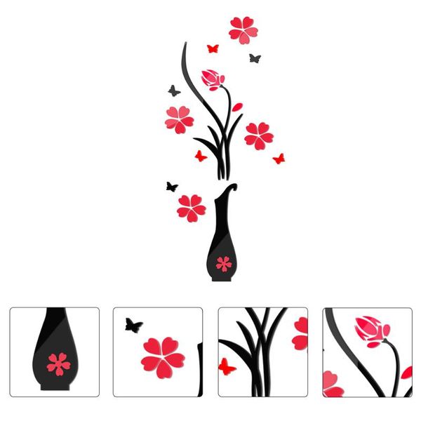 

wall stickers 2 pcs decorative romantic flower decoration art home decor