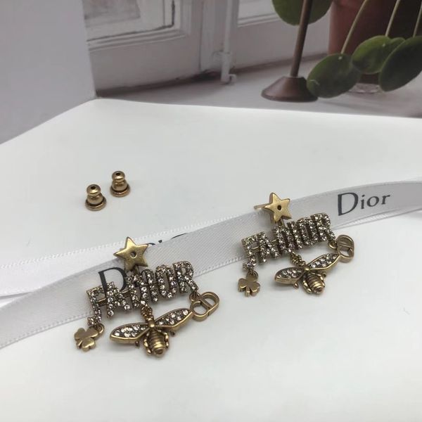 

2021 luxury designer jewelry earrings pearl letter fashion baby star same, Silver