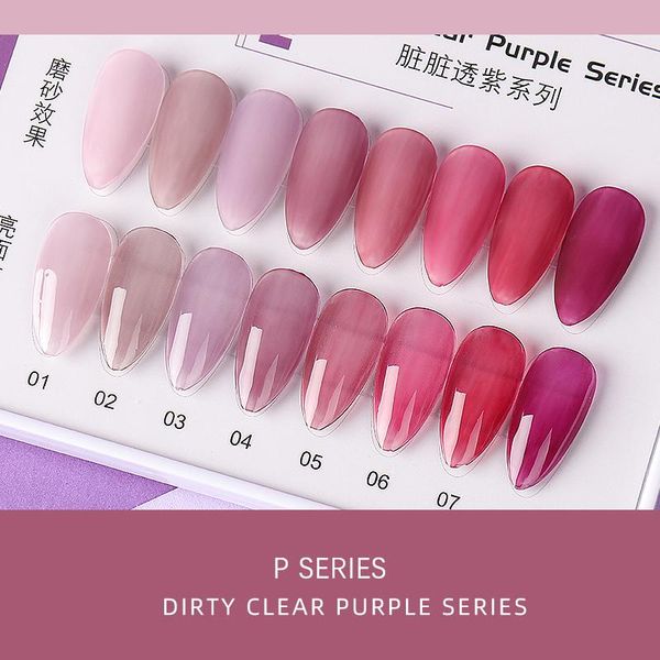 

nail polish fn opal jelly gel 15ml semi-transparent white pink crystal varnish soak offl art uv