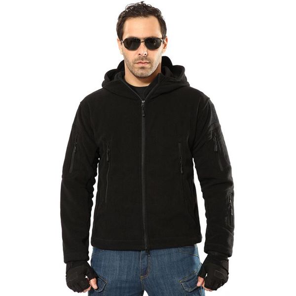 

men's jackets men winter military jacket fleece tactical thermal hooded coat autumn outerwear mens plus size 4l, Black;brown