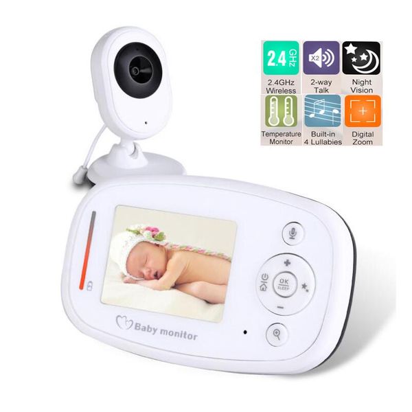 

without wifi delay-tft lcd screen 2.4ghz baby monitor with camera infrared night vision two way talk babyfoon nanny monitors