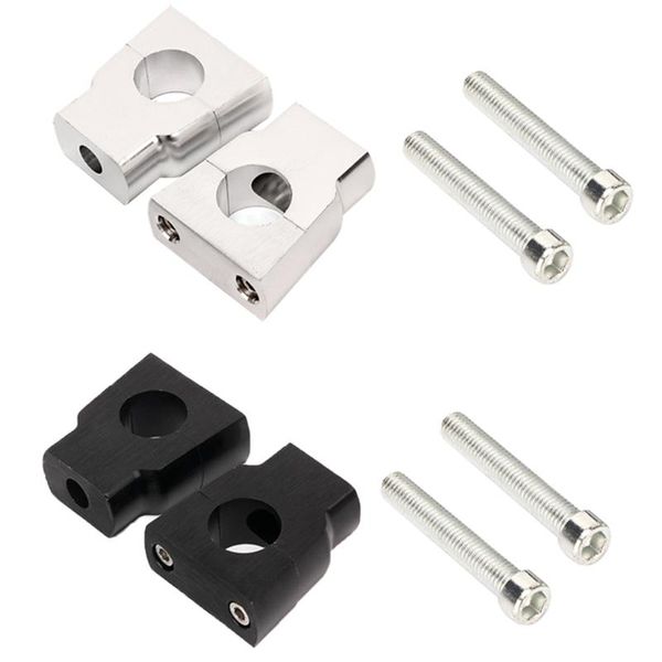 

7/8" 22mm motorcycle handlebar mount clamp riser aluminum alloy handle bar handlebars