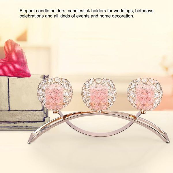 

candle holders 3 armsÂ european classic arch iron crystal ball romantic candlelight dinner candlestick