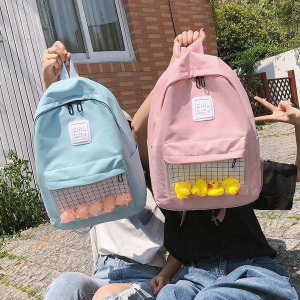 

backpack ins girl heart cute cartoon vintage sense campus schoolgirl bag