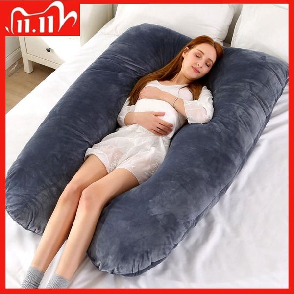 

pregnancy pillow support for pregnant women body cotton pillowcase u shape maternity pillows side sleepers