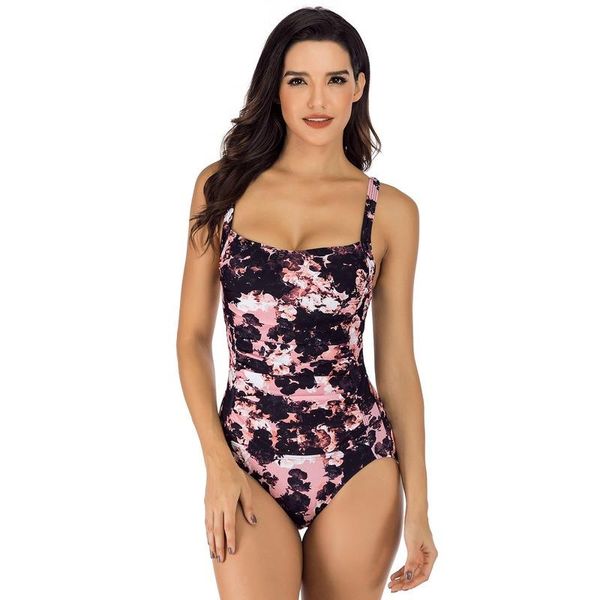 

swimsuit halter woman print suit one piece swim suits one-piece