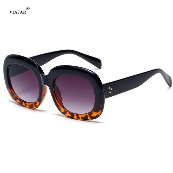 

sunglasses 2021 vintage oval women men retro thick edges design sun glasses lady gradient black leopard eyeglasses uv400 mirror, White;black