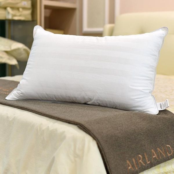 

pillow cotton white home bed orthopedic neck pain sleeping striped