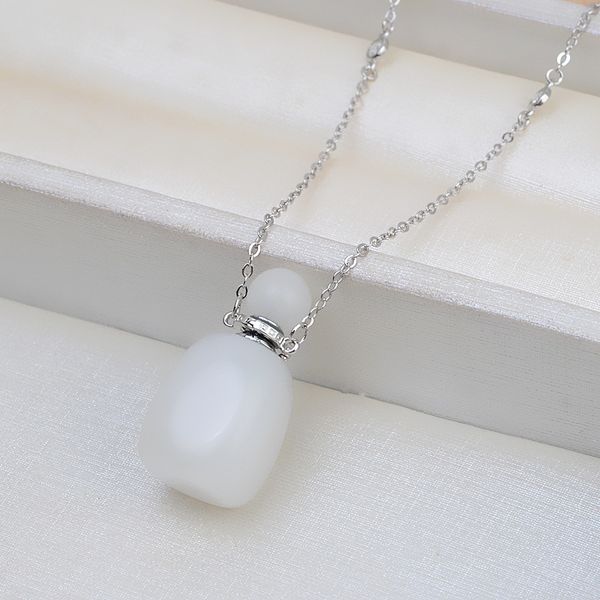 

diy handmade s925 silver clasp pendant holder necklace, suitable for card, as shown in the figure, 4mm pendant necklace set chain 2064