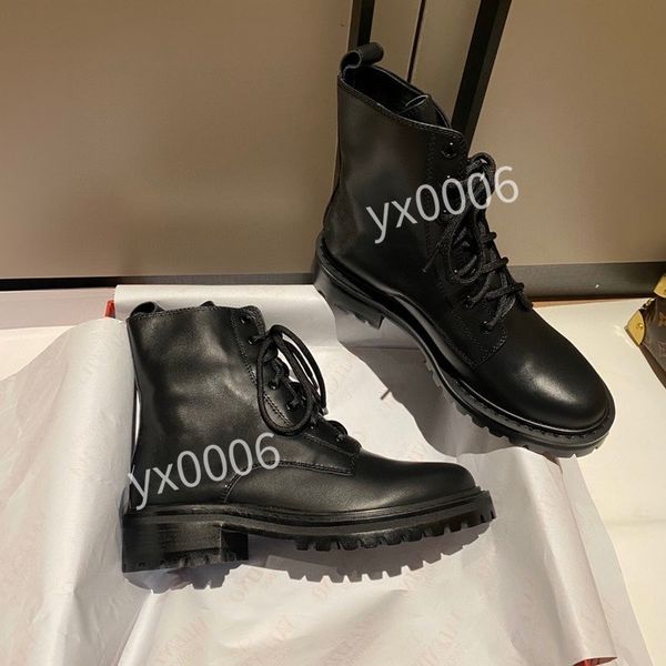 

2021 sheepskin leather chucky med heels shoes chelsea martin boots long booties round toes knee catwalk bottom platforms muffin base mix col, Black
