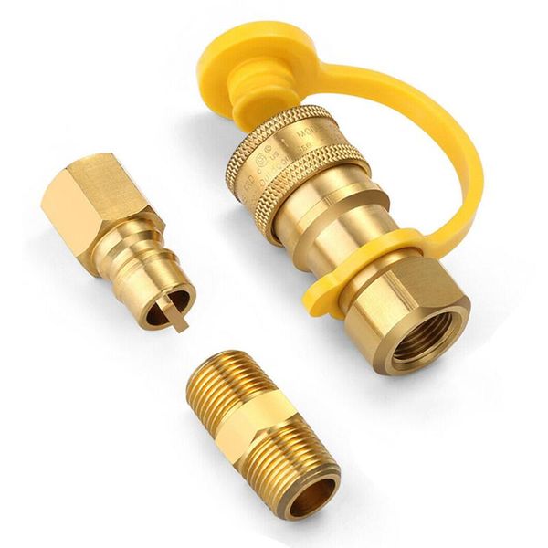 

3/8 inch lp gas propane hose natural quick connect fittings disconnect kit safe connection and anti-leakage function watering equipments