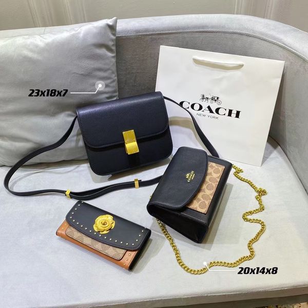 

3-piece multifunctional hight quality hobo tote famous bag m0nogram genuine leather luxury designer bags handbag women crossbody shoulder 00