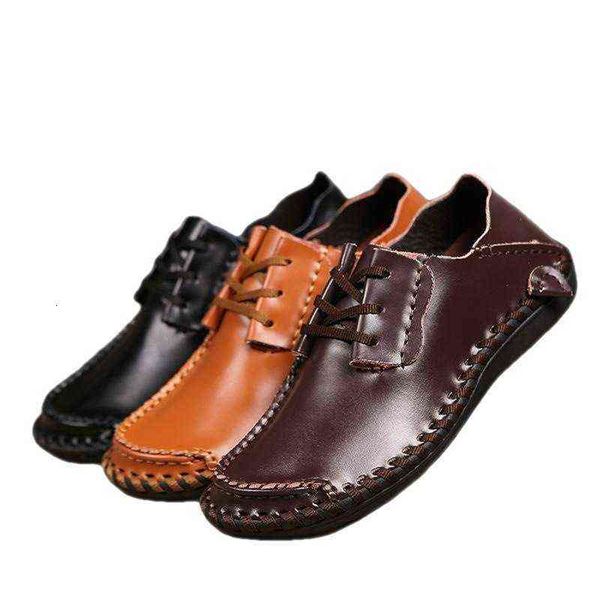 

chaopai 2021 summer men's fat ps size casual leather sho fashion breathable big head