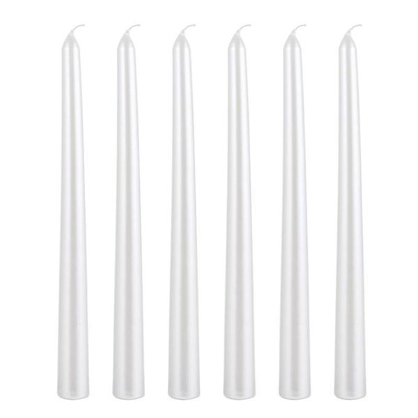 

6pcs electroplating candle european smoke-long pole wedding candles