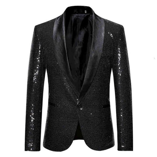 

men's suits & blazers man's pyjtrl blazer with shiny gold sequins, man's jacket a shawl to party, dj, stage, clothes izx4, White;black